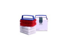 Rubio Monocoat scrubby set rood/wit